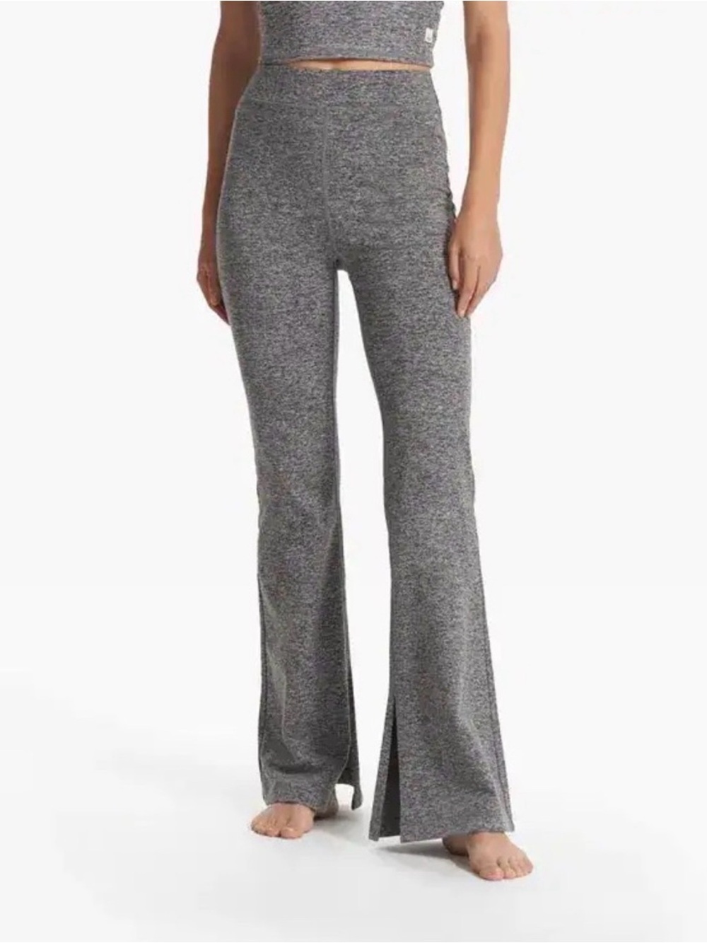 Vuori Grey High-Rise Flare Leggings